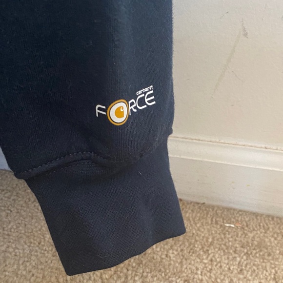 Carhartt Men's Navy Fire Retardant Hooded Jacket - Picture 4 of 9